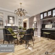 3D Interior Model Kitchen Room J015 Scene 3dsmax