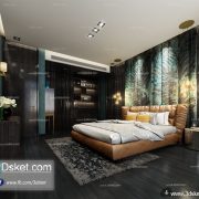 3D Interior Model BedRoom J016 Scene 3dsmax