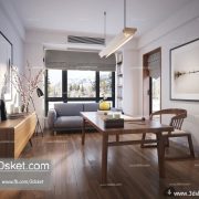 3D Interior Model Work Room M005 Scene 3dsmax