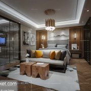 3D Interior Model BedRoom M017 Scene 3dsmax