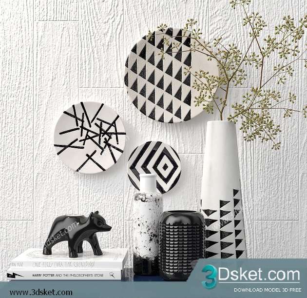 Free Download Decorative set 3D Model 0292