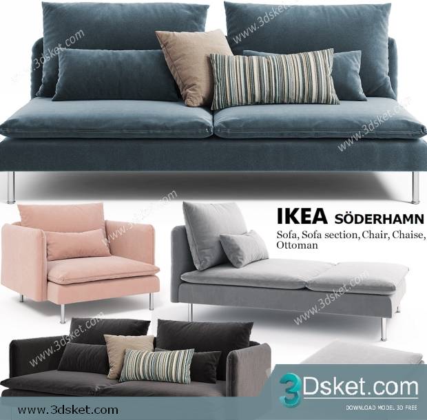 3D Model Sofa Free Download 0667