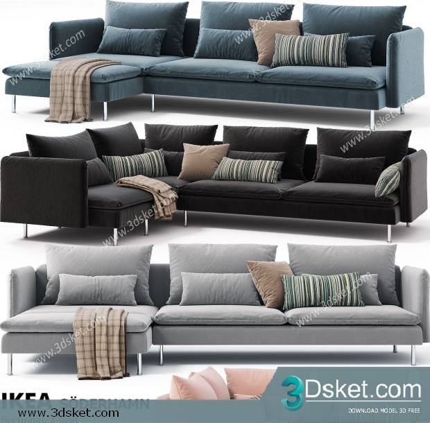 3D Model Sofa Free Download 0669