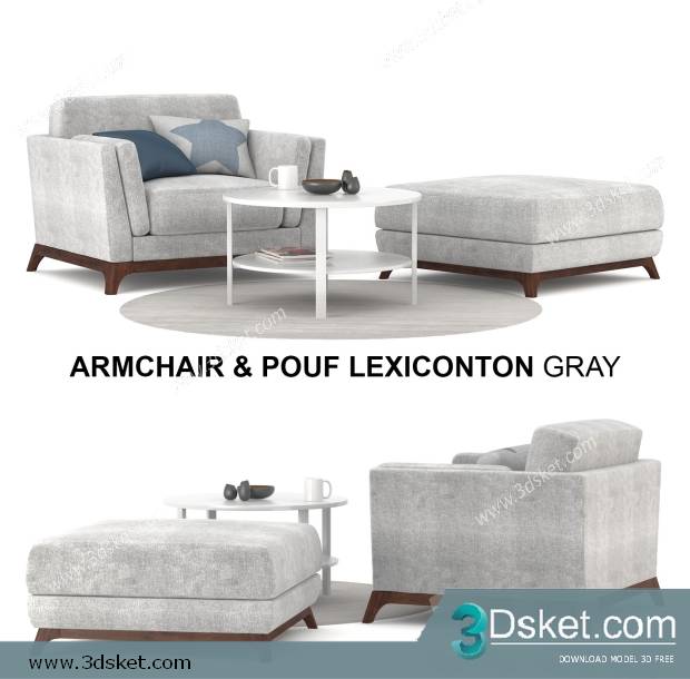 3D Model Sofa Free Download 0675