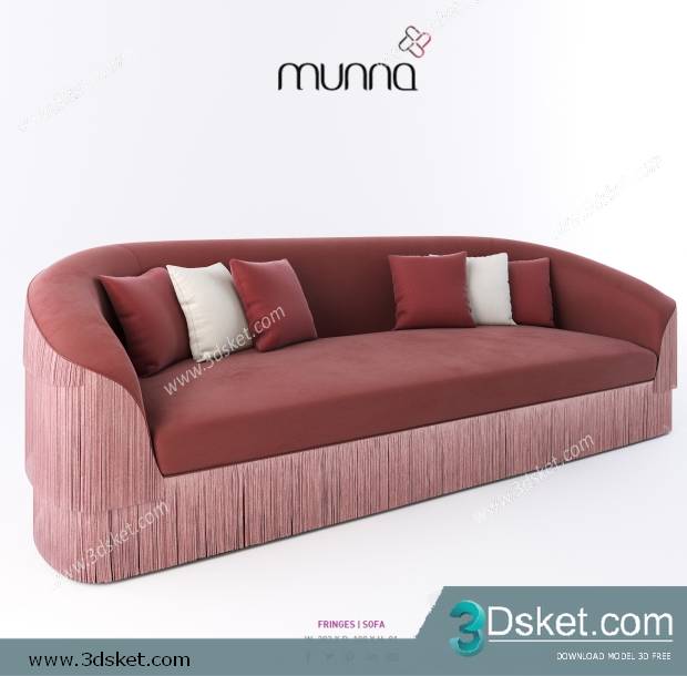 3D Model Sofa Free Download 0676