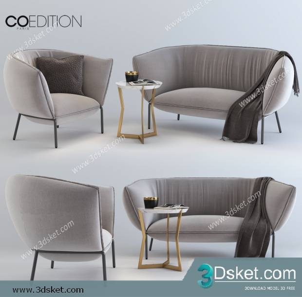 3D Model Sofa Free Download 0692