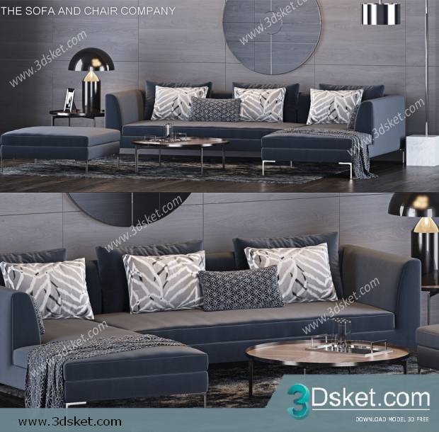 3D Model Sofa Free Download 0697