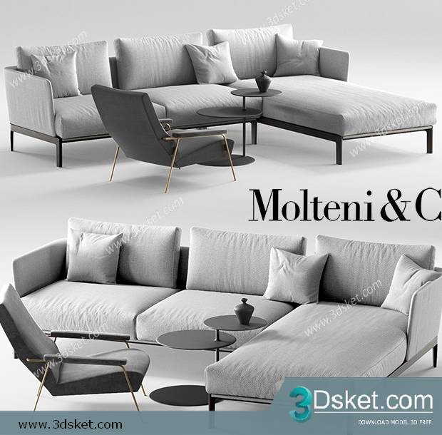 3D Model Sofa Free Download 0701