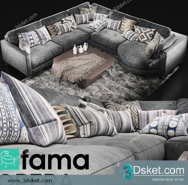 3D Model Sofa Free Download 0704