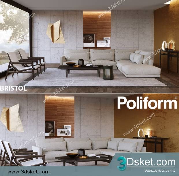 3D Model Sofa Free Download 0705