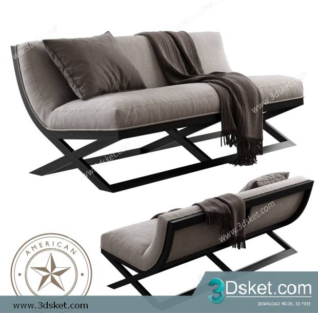 3D Model Sofa Free Download 0707