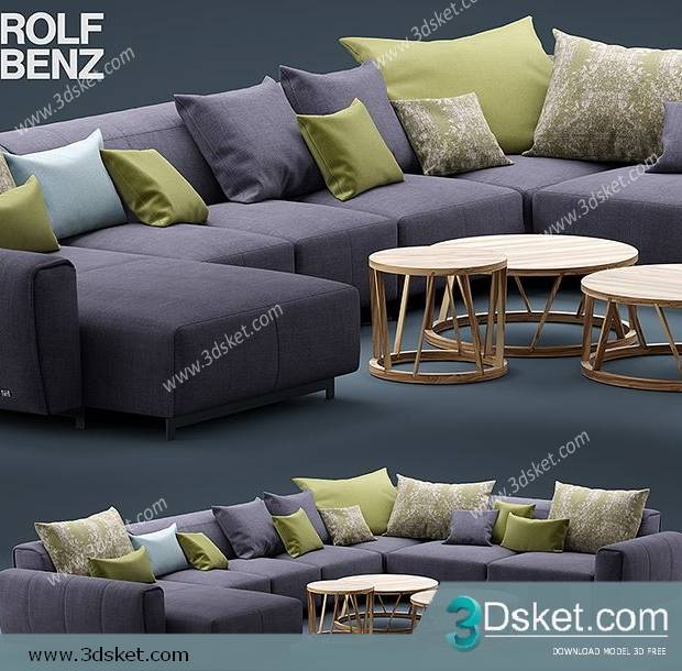 3D Model Sofa Free Download 0334