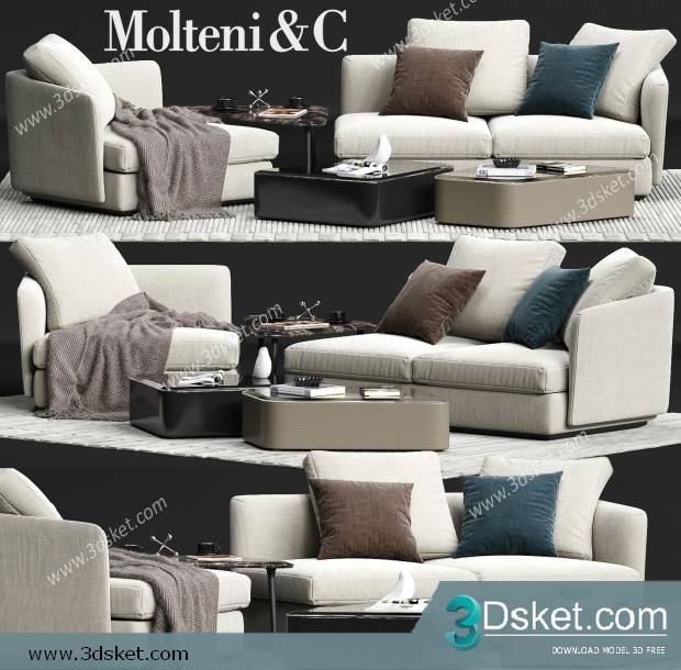 3D Model Sofa Free Download 0718