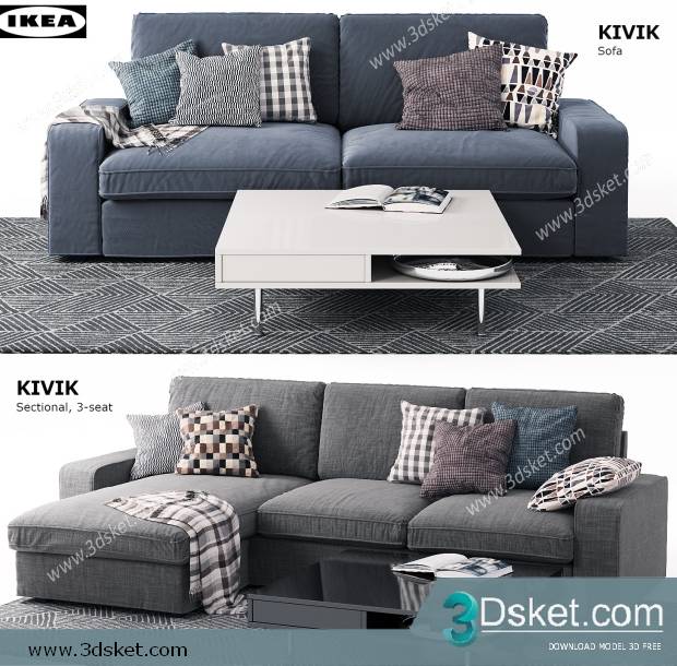 3D Model Sofa Free Download 0719