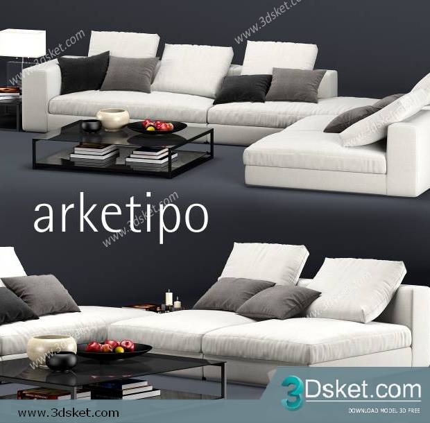 3D Model Sofa Free Download 0338