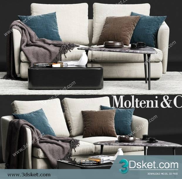 3D Model Sofa Free Download 0732