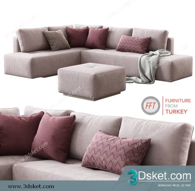 3D Model Sofa Free Download 0735
