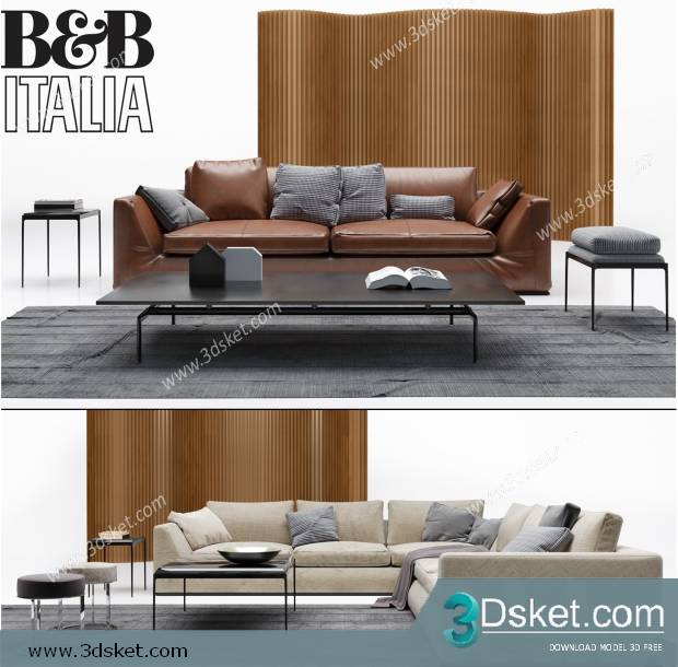 3D Model Sofa Free Download 0736