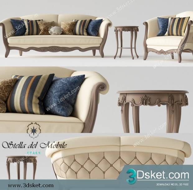 3D Model Sofa Free Download 0739