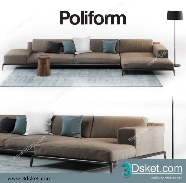 3D Model Sofa Free Download 0346