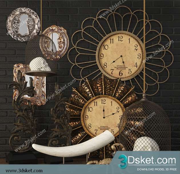Free Download Decorative set 3D Model 0294
