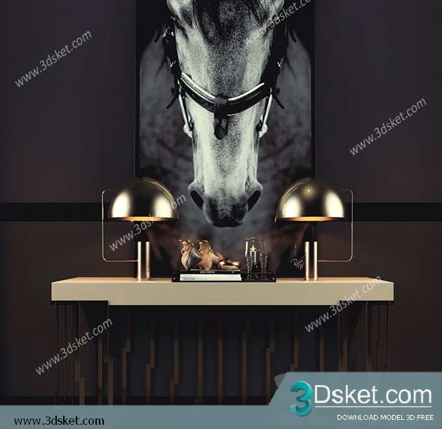 Free Download Decorative set 3D Model 0296