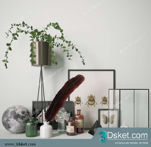 Free Download Decorative set 3D Model 0297