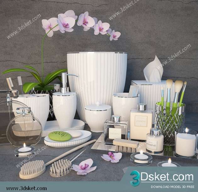 Free Download Decorative set 3D Model 0299