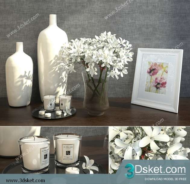 Free Download Decorative set 3D Model 0300