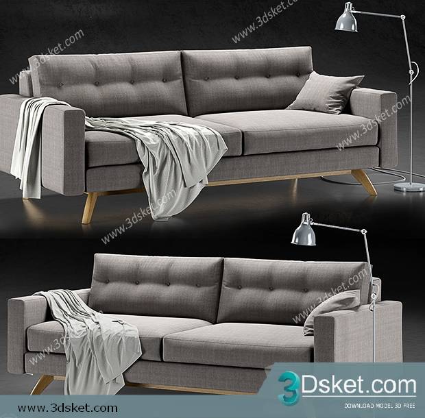 3D Model Sofa Free Download 0357