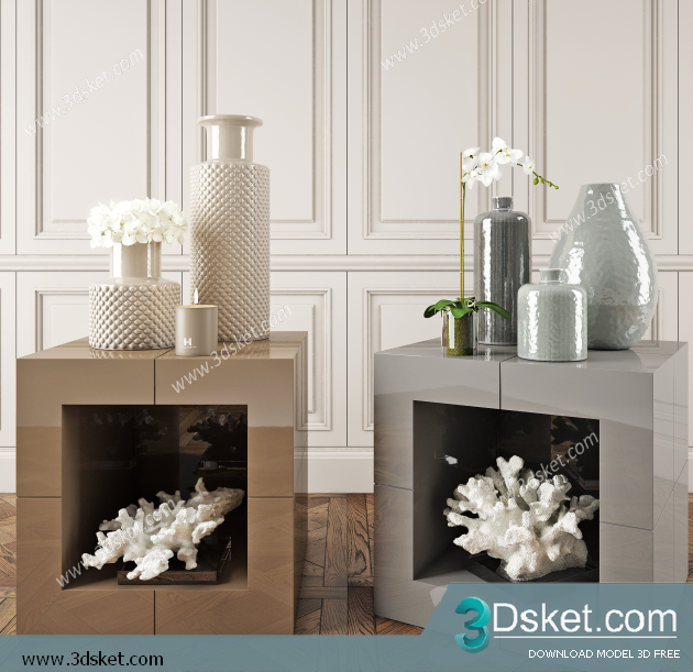 Free Download Decorative set 3D Model 0301