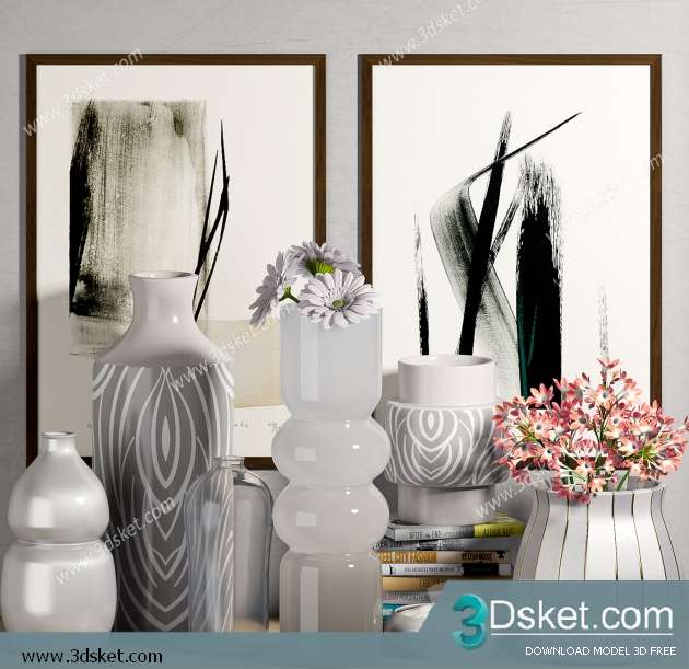 Free Download Decorative set 3D Model 0302