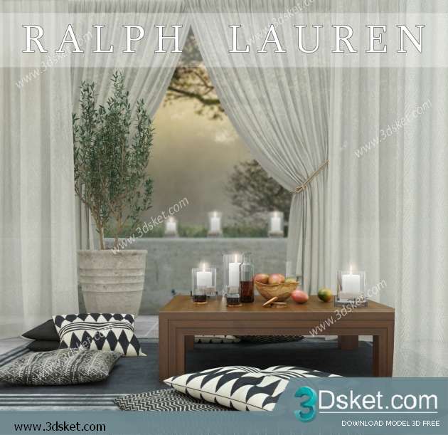 Free Download Decorative set 3D Model 0304