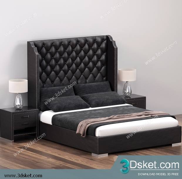 3D Model Bed Free Download Giường 290