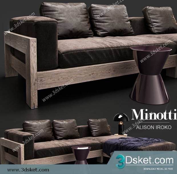 3D Model Sofa Free Download 0390