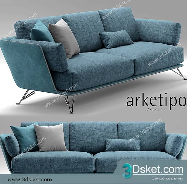 3D Model Sofa Free Download 0396