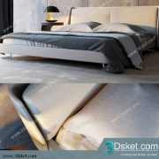 3D Model Bed Free Download Giường 297