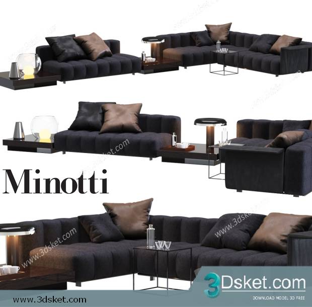 3D Model Sofa Free Download 0411