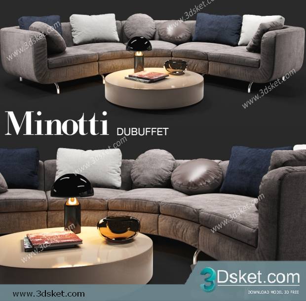 3D Model Sofa Free Download 0415