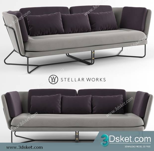 3D Model Sofa Free Download 0418