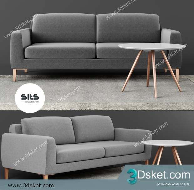 3D Model Sofa Free Download 0423