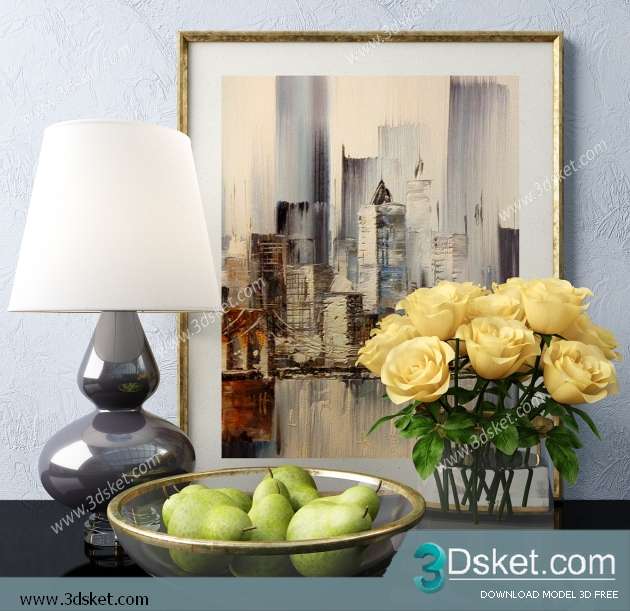 Free Download Decorative set 3D Model 0326