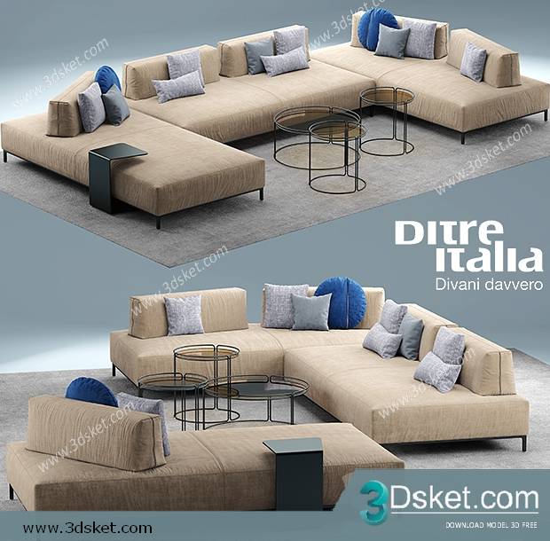 3D Model Sofa Free Download 0429