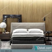 3D Model Bed Free Download Giường 323