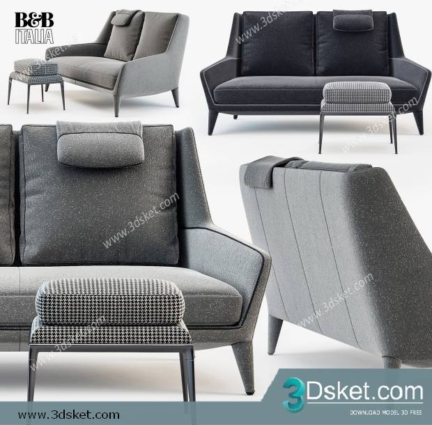 3D Model Sofa Free Download 0443