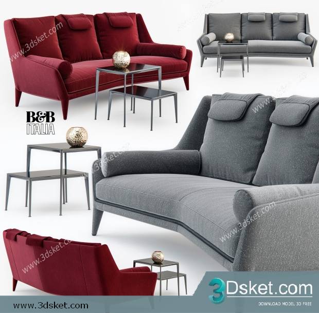 3D Model Sofa Free Download 0458