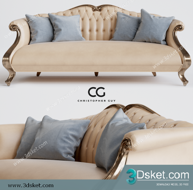 3D Model Sofa Free Download 0489