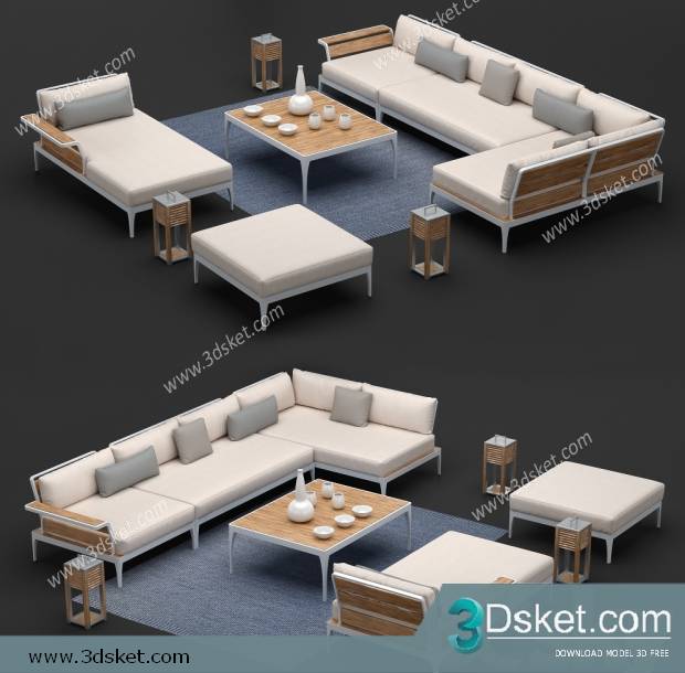 3D Model Sofa Free Download 0493