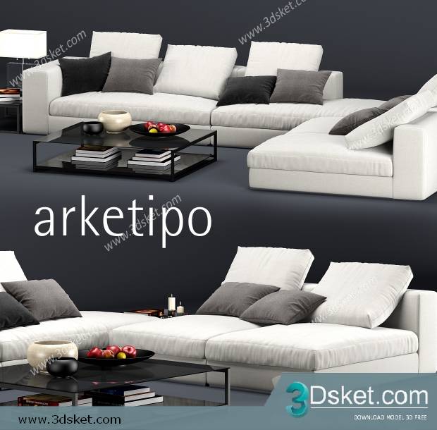 3D Model Sofa Free Download 0496