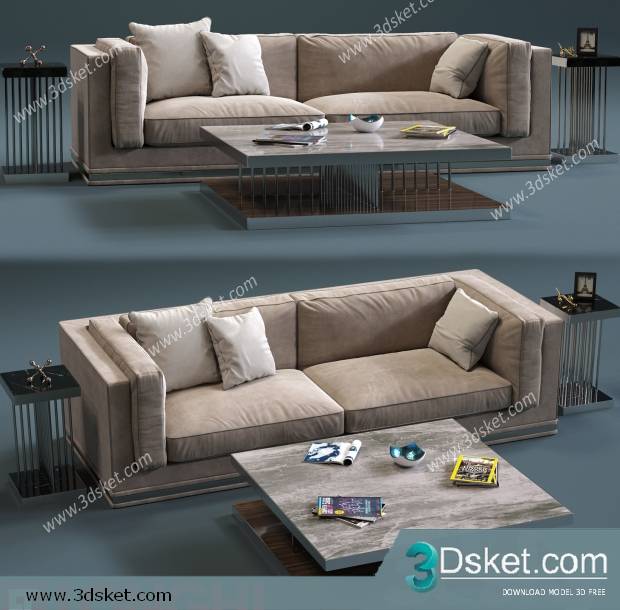 3D Model Sofa Free Download 0499
